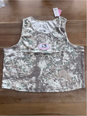 Hello Kitty by Sanrio Camo Tank Top 3X